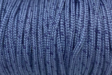 Round Dress Shoelaces -Denim Blue with Navy Blue Flecks