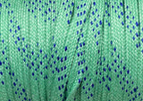 Premium Sport Laces - Frost Green with Royal Blue Accents