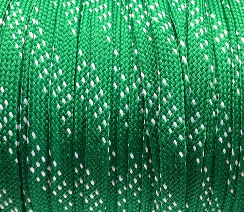 Premium Sport Laces - Green with White Accents