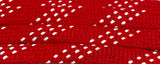 Premium Sport Laces - Red with White Accents