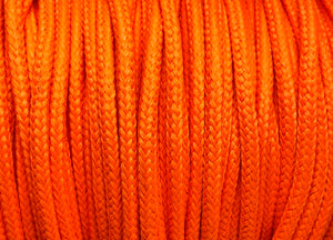 Round Solid Shoelaces - Neon Orange