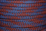 Flat Argyle Shoelaces - Maroon and Dark Blue