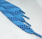 Premium Sport Laces - Light Blue with Royal Blue Accents