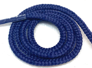 Round Dress Shoelaces Navy Blue The Shoe Lace Factory