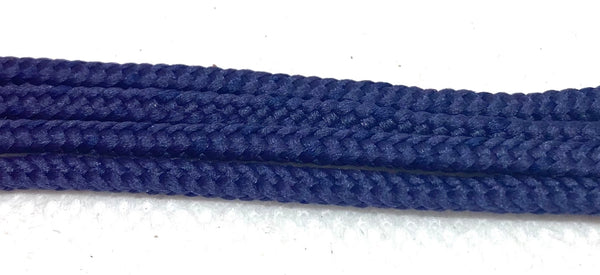Round Dress Shoelaces - Navy Blue