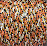 Hybrid Snakeskin Shoelaces - Coral and Cream