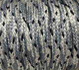 Hybrid Snakeskin Shoelaces - Gray and Silver