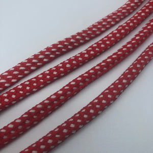 Hybrid Shoelaces - Red with White Flecks
