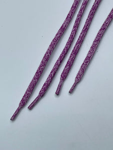 Round Tweed Shoelaces - Lilac and Purple