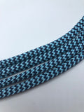Hybrid Chevron Shoelaces - Royal and Light Blue