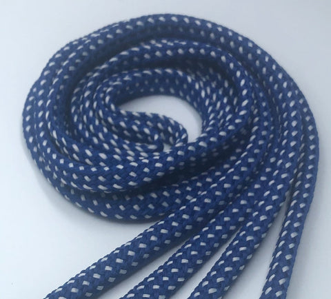 Hybrid Shoelaces - Blue with White