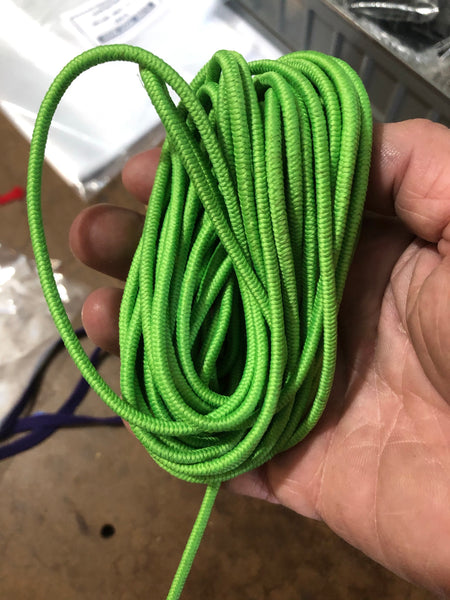 Round Elastic 1/8” Neon Green - 6 yards