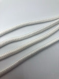 Round Solid Shoelaces - White