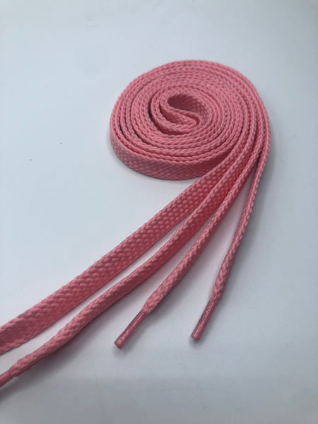 Flat Solid Shoelaces - Pink
