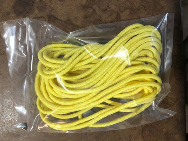 Round Elastic 1/8” Canary Yellow - 6 yards