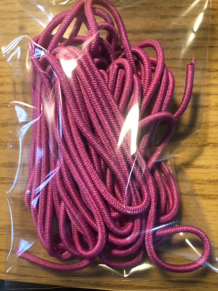 Round Elastic 1/8” Pinkfire - 6 yards