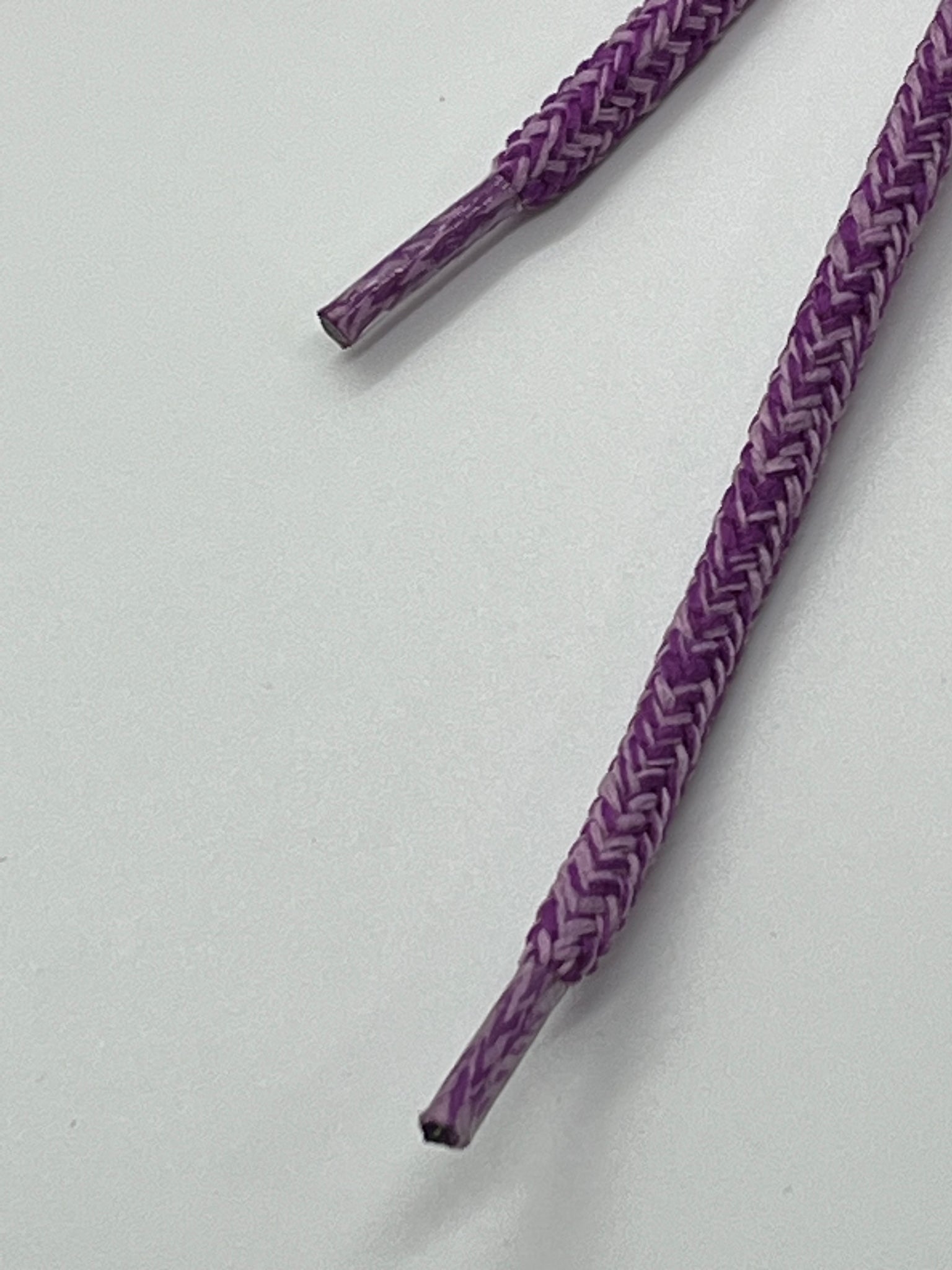 Round Tweed Shoelaces - Purple