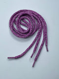 Round Tweed Shoelaces - Lilac and Purple