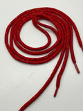 Round Sparkle Shoelaces - Red