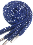 Premium Sport Laces - Blue with White Accents