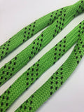 Premium Sport Laces - Neon Green with Black Accents
