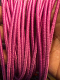 Round Elastic 1/8” Pinkfire - 6 yards