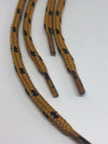 Round Classic Shoelaces - Gold with Black Accents