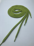 Hybrid Chevron Shoelaces -  Lime Green and Yellow