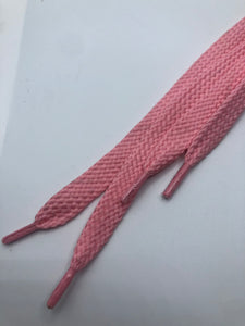 Flat Solid Shoelaces - Pink