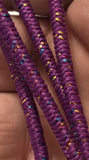Round Elastic 1/8” Light Purple Sparkle - 6 yards