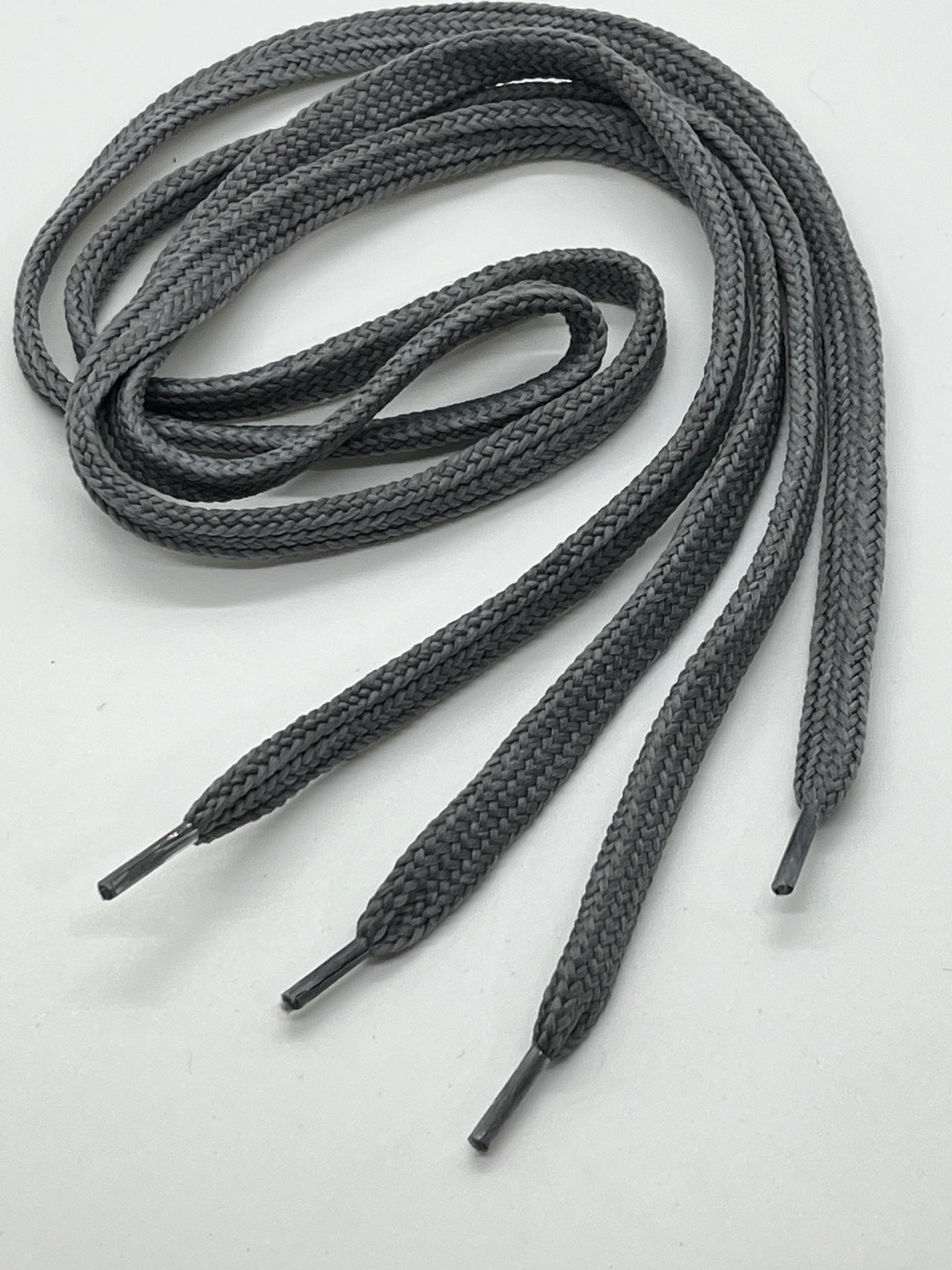 Flat Solid Shoelaces - Dark Gray Flat Solid Shoelaces - Dark Gray