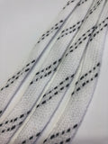 Premium Sport Laces - White with Black Accents