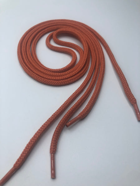 Round Solid Shoelaces - Coral