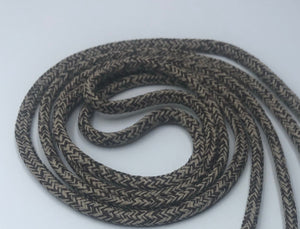 Round Tweed Shoelaces - Brown and Tan