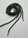Round Summer Shoelaces - Dark Teal, Sorrel and Off White