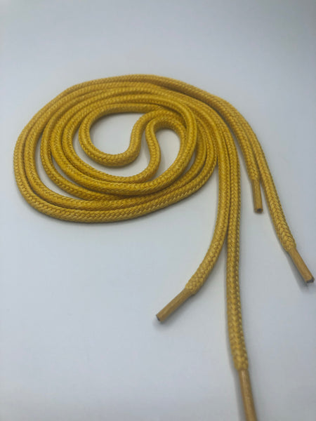 Round Solid Shoelaces - Maize Yellow