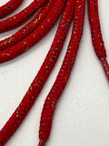 Round Sparkle Shoelaces - Red