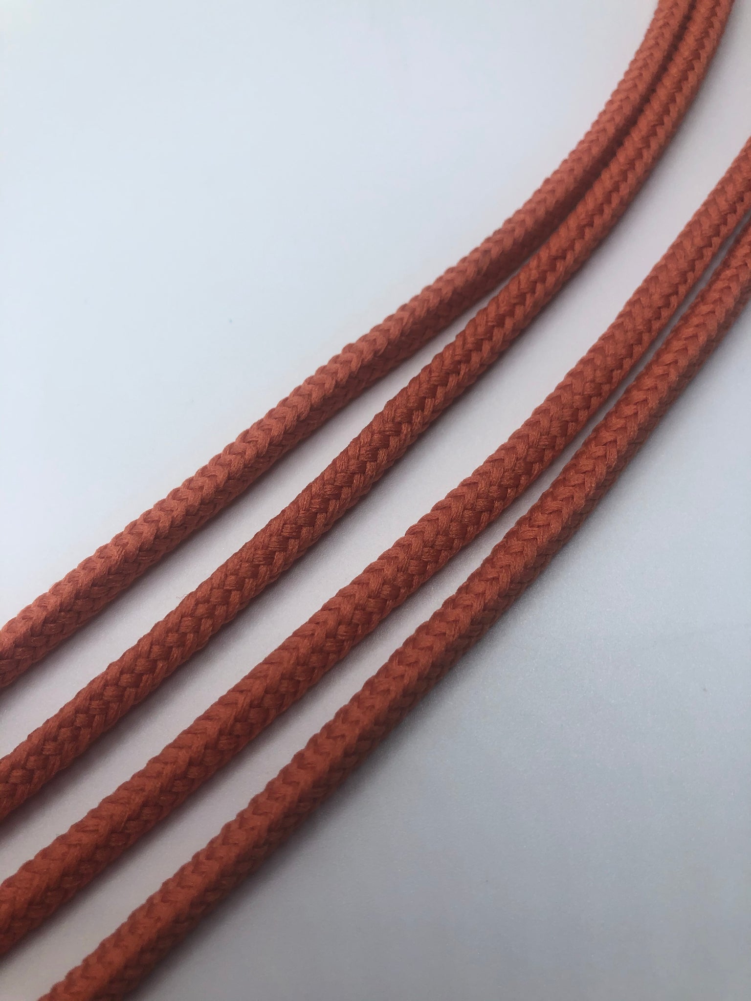 Round Solid Shoelaces - Coral