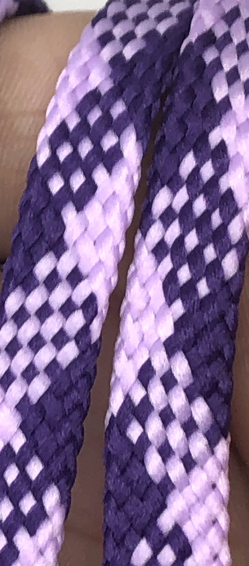 Flat Argyle Shoelaces - Purple and Lilac