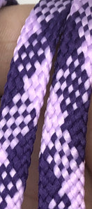 Flat Argyle Shoelaces - Purple and Lavender