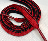 Two Sided Shoelaces - Red and Black