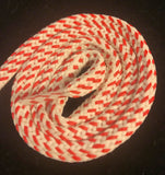 Hybrid Shoelaces - Cream with Red Accents