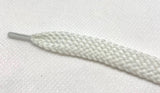 Flat Glow in the Dark Shoelaces - White